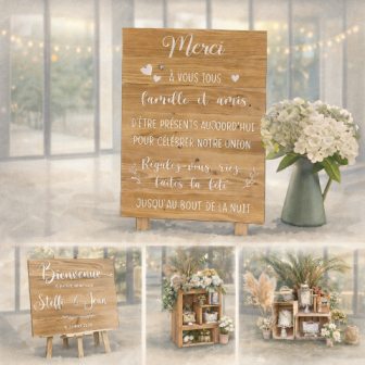 Article de mariage à la location